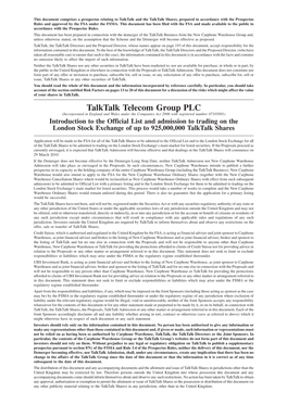 Talktalk Telecom Group