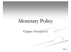 Monetary Policypolicy