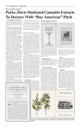 Cannabis Americana As “Cannabis Sa- by Physiological Methods