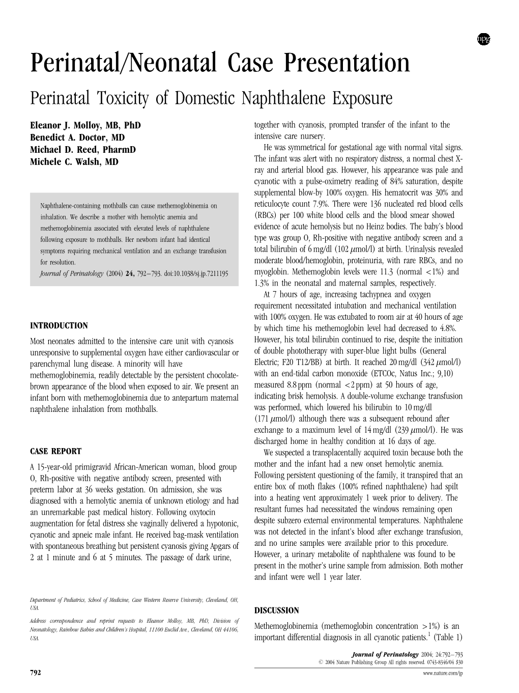 neonatal case presentation