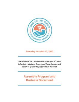 Assembly Business Document
