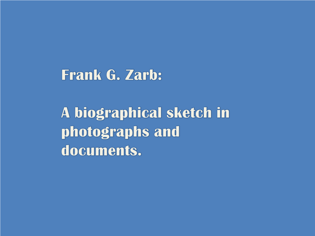 Frank G. Zarb