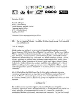 Huron-Manistee National Forest Plan Revision Supplemental Environmental Impact Statement