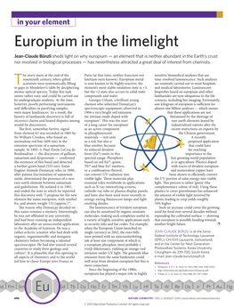 Europium in the Limelight