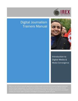 Digital Journalism Trainers Manual