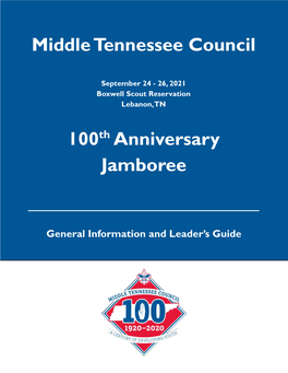 Middle Tennessee Council 100Th Anniversary Jamboree