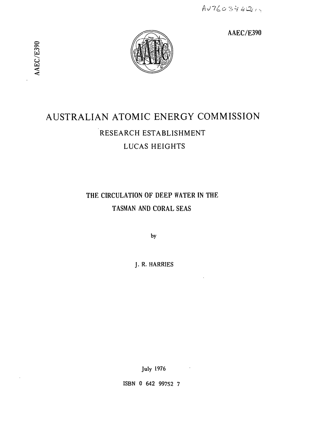 Australian Atomic Energy Commission Research Establishment Lucas Heights