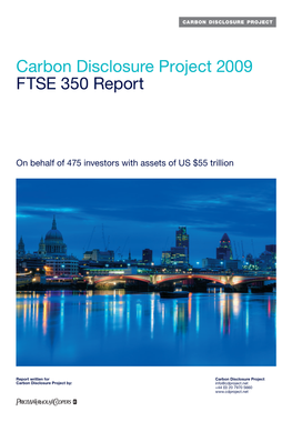 Download CDP 2009 FTSE 350 Report