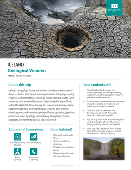 ICELAND Geological Wonders 7 DAYS | Choose Your Dates