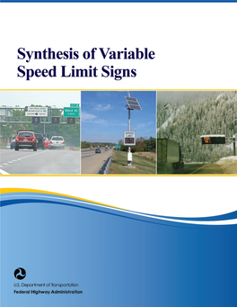 Synthesis of Variable Speed Limit Signs May 2017 6