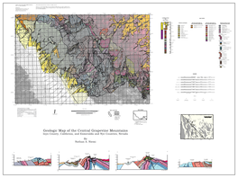 5 MB Geologic Map of the Central Grapevine Mountains, Inyo County