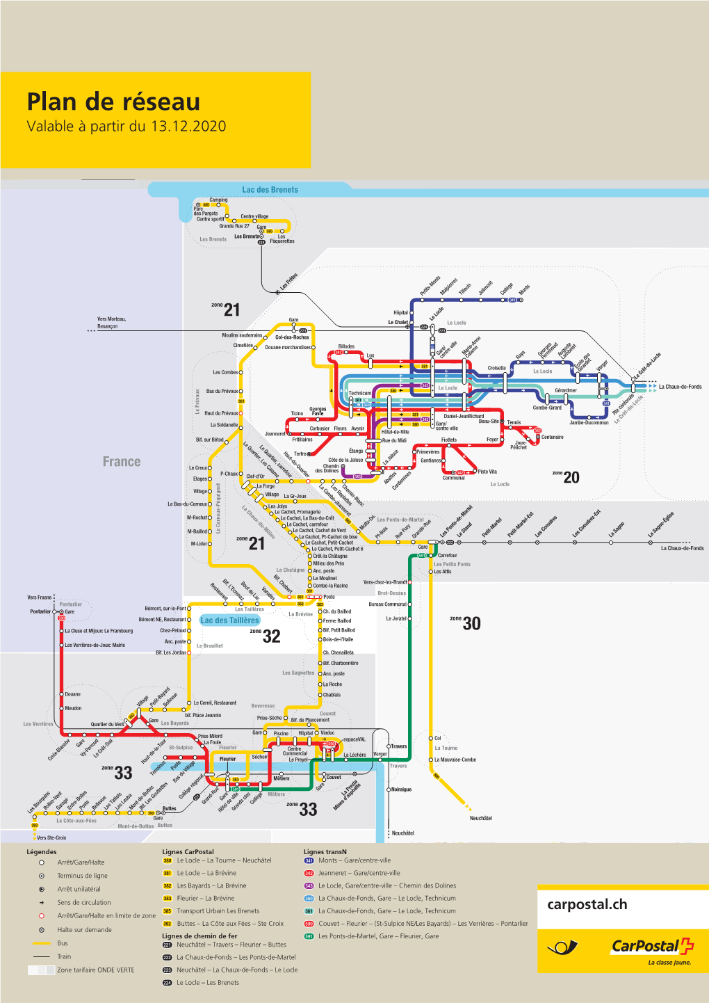 Plan De Réseau Le Locle