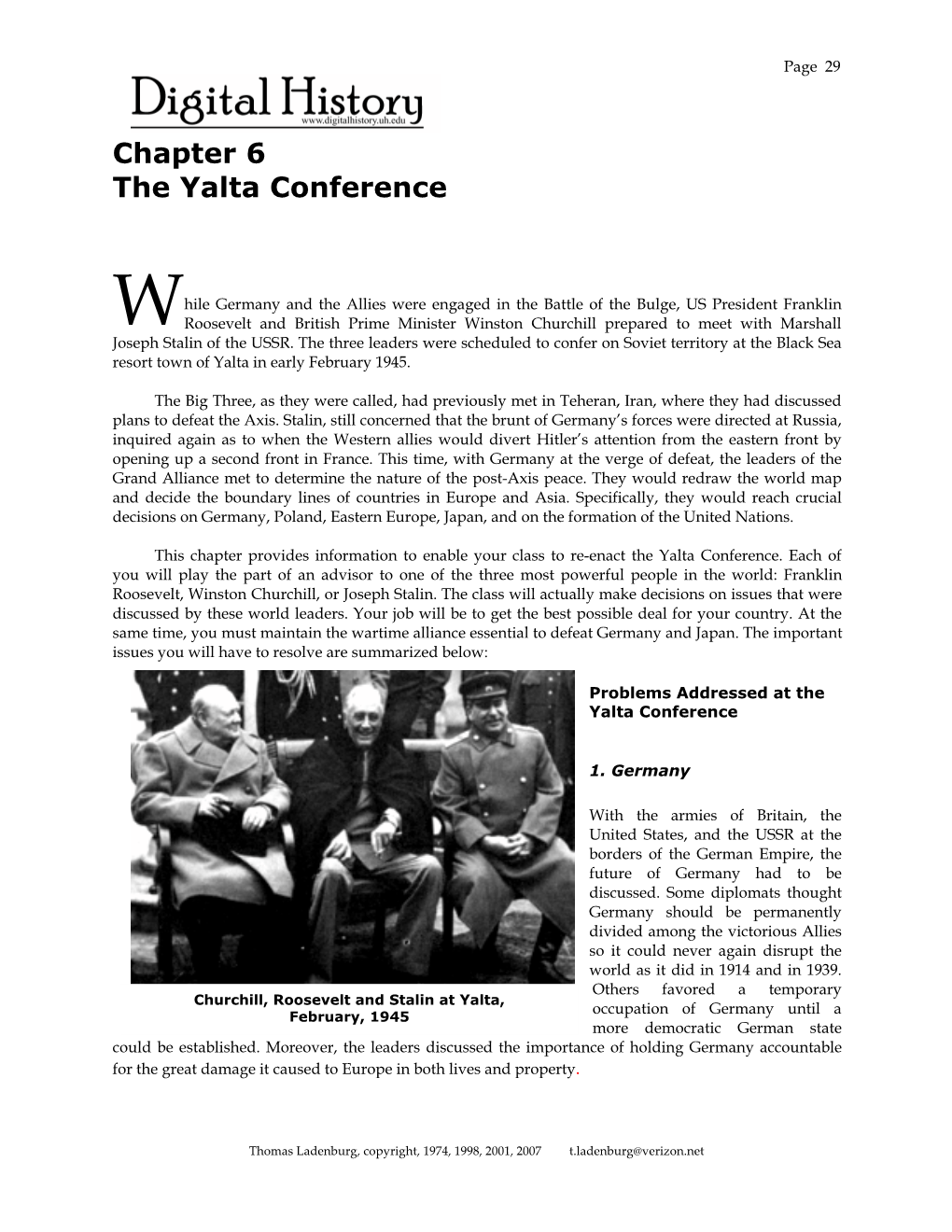 The Yalta Conference