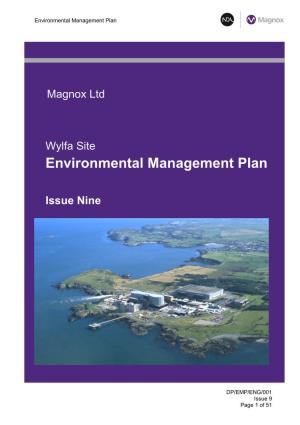 Wylfa Site Environmental Management Plan