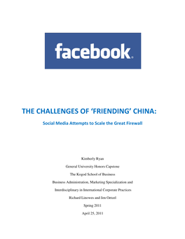 The Challenges of 'Friending' China