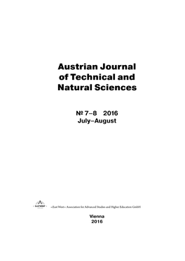 Austrian Journal of Technical and Natural Sciences