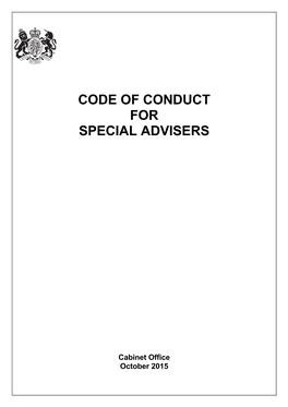 The Special Advisers Code