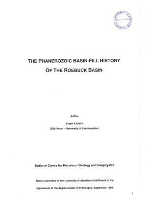 The Phanerozoic Basin-Fill History of the Roebuck Basin
