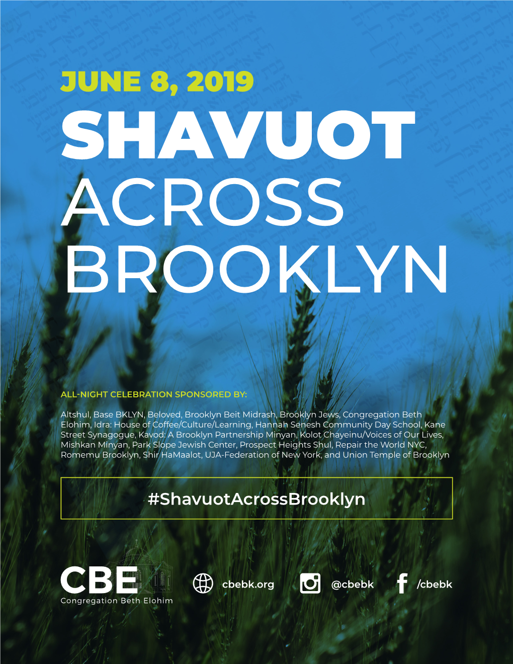 June 8, 2019 Shavuot Across Brooklyn