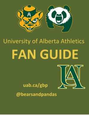 University of Alberta Athletics FAN GUIDE