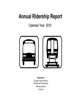 Annual Ridership Report Calendar Year 2010