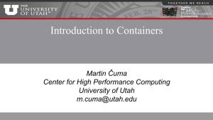 Introduction to Containers