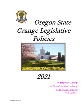 2021 Legislative Policy Handbook