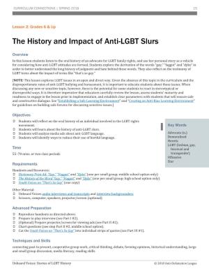 The History and Impact of Anti-LGBT Slurs