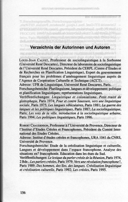 Verzeichnis Der Autorinnen Und Autoren