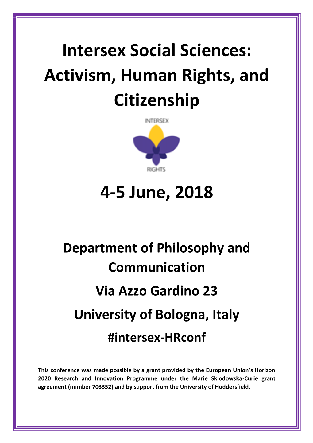 Intersex Social Sciences: Activism, Human Rights, and Citizenship