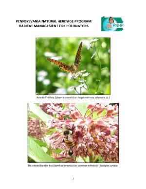 Habitat Management Guide for Pollinators