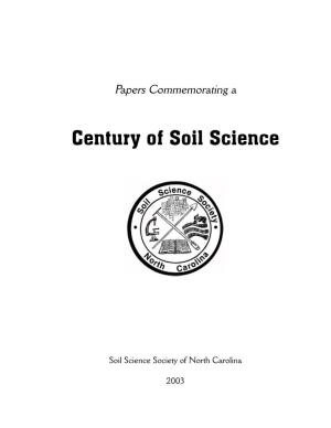 Century of Soil Science