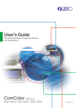 Comcolor GD Series User's Guide About This Guide