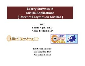 Effect of Enzymes on Tortillas )