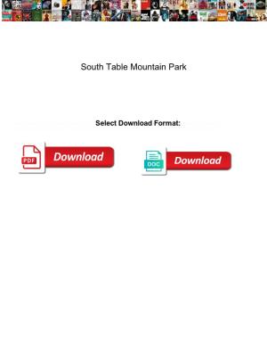 South Table Mountain Park
