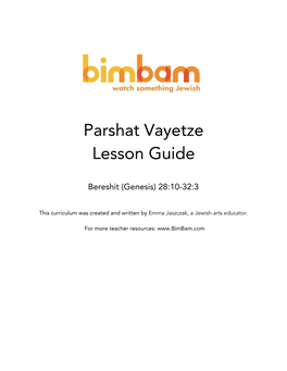 Parshat Vayetze Lesson Guide