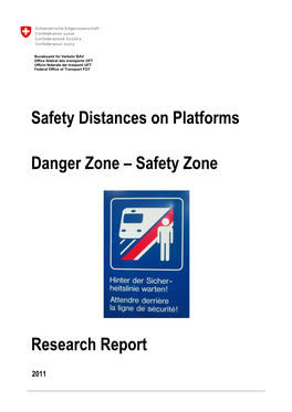 Safety Distances on Platforms Danger Zone