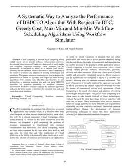 A Systematic Way to Analyse the Performance of DBDCTO Algorithm
