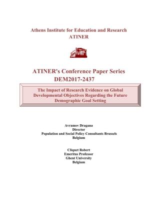 ATINER's Conference Paper Series DEM2017-2437