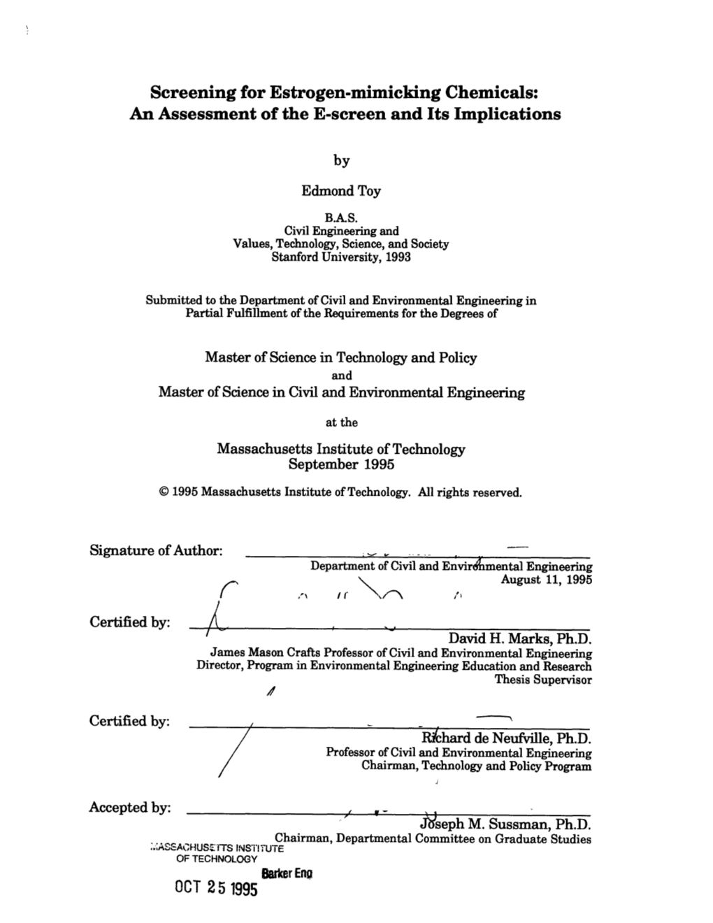 Endocrine Disruption