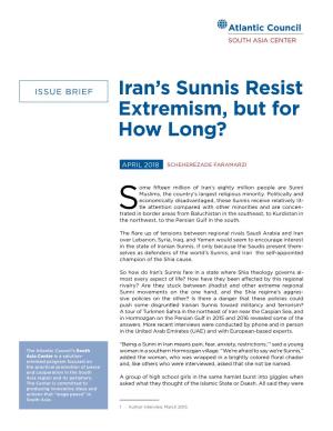Iran's Sunnis Resist Extremism, but for How Long?