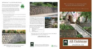Allan Block Fieldstone Eco Friendly Retaining Wall