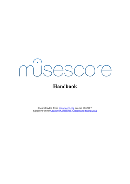 Musescore 2.0 Handbook