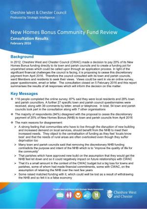 New Homes Bonus Community Fund Review