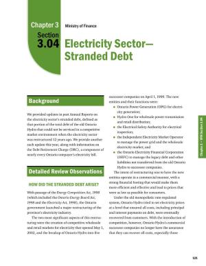 3.04: Electricity Sector-Stranded Debt