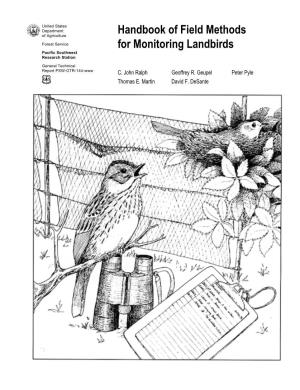 Handbook of Field Methods for Monitoring Landbirds