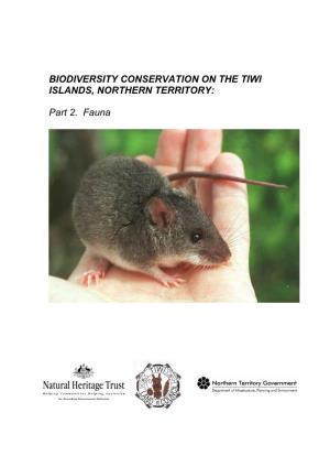 Biodiversity Conservation on the Tiwi Islands, Northern Territory