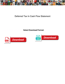 Deferred Tax in Cash Flow Statement