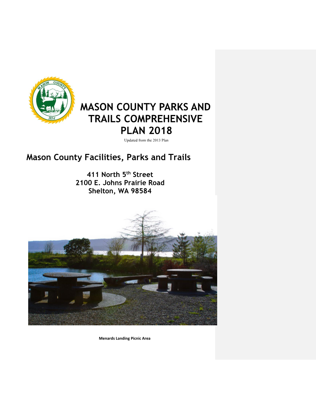 Mason County Parks and Trails Comprehensive Plan