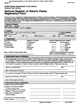 National Register of Historic Places Registration Form